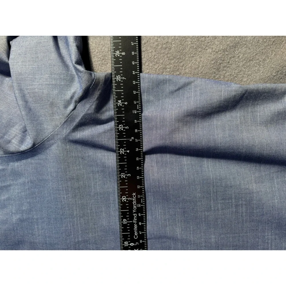 Banana Republic Dress Shirt Mens XL Blue Non-Iron Classic Fit Cotton Business
